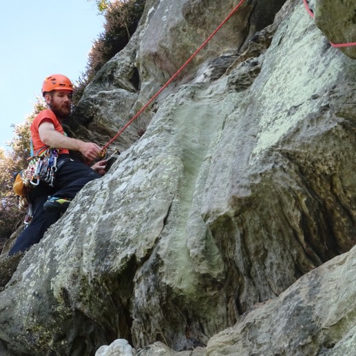 Instructor at the crag